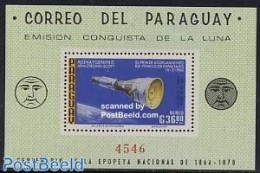 Paraguay 1966 Moon Exploration S/s, Mint NH, Transport - Space Exploration - Paraguay