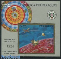 Paraguay 1973 Mars Exploration S/s, Mint NH, Transport - Space Exploration - Paraguay