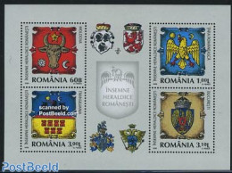 Romania 2008 Coat Of Arms 4v M/s, Mint NH, History - Coat Of Arms - Ungebraucht