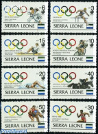 Sierra Leone 1989 Olympic Winners 8v, Mint NH, Sport - Athletics - Olympic Games - Atletiek