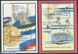 Sierra Leone 1989 Olympic Winners 2 S/s, Mint NH, Sport - Olympic Games - Sonstige & Ohne Zuordnung