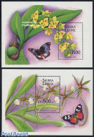 Sierra Leone 1994 Orchids 2 S/s, Mint NH, Nature - Butterflies - Flowers & Plants - Orchids - Sonstige & Ohne Zuordnung