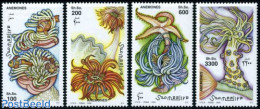 Somalia 2000 Anemones 4v, Mint NH, Nature - Shells & Crustaceans - Meereswelt