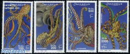 Somalia 2000 Octopus 4v, Mint NH, Nature - Shells & Crustaceans - Vita Acquatica