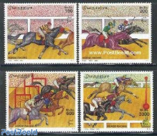Somalia 2000 Horse Racing 4v, Mint NH, Nature - Sport - Horses - Sport (other And Mixed) - Somalie (1960-...)