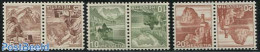 Switzerland 1948 Landscapes 3 Tete Bechte Pairs, Mint NH - Nuovi