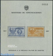 Colombia 1957 Cadett School S/s, Mint NH, History - Science - Coat Of Arms - Education - Colombia