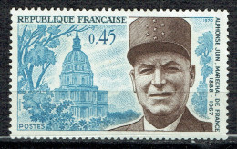 Maréchal Juin Et La Chapelle Des Invalides - Unused Stamps