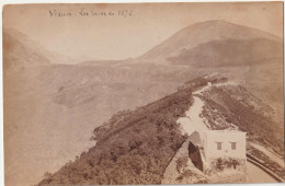 Photo Albuminée Format Carte  Les Laves De 1872 - Places