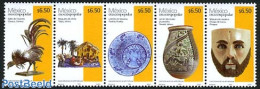 Mexico 2007 Definitives 5v [::::] With Year 2007, Mint NH, Nature - Birds - Art - Art & Antique Objects - Ceramics - Porcelaine