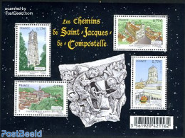 France 2012 The Road To Santiago De Compostella S/s, Mint NH, Religion - Churches, Temples, Mosques, Synagogues - Reli.. - Ungebraucht