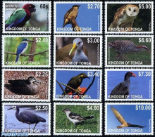 Tonga 2012 Definitives, Birds 12v, Mint NH, Nature - Birds - Birds Of Prey - Ducks - Owls - Parrots - Other & Unclassified