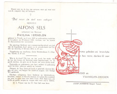 DP Alfons Sels ° Testelt Scherpenheuvel-Zichem 1887 † Langdorp Aarschot 1963 X Paulina Vernelen // Daems Didden - Devotion Images