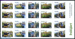 Australia 2012 City Traffic Foil Booklet (with 4 Sets), Mint NH, Transport - Stamp Booklets - Automobiles - Railways -.. - Unused Stamps