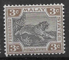 Malaysia Mh * 1901 CA Wtm 7 Euros - Federated Malay States