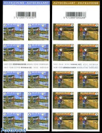 Belgium 2008 Summer 2 Foil Booklets, Mint NH, Sport - Various - Cycling - Stamp Booklets - Mills (Wind & Water) - Neufs