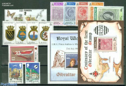 Gibraltar 1986 Yearset 1986, Complete, 14v + 2s/s, Mint NH, Various - Yearsets (by Country) - Non Classés