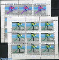 Yugoslavia 1980 Olympic Winter Games 2 M/s, Mint NH, Sport - Olympic Winter Games - Skiing - Unused Stamps
