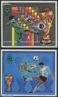 Libya Kingdom 1982 World Cup Football 2 S/s Imperforated, Mint NH, Sport - Football - Other & Unclassified