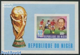Niger 1977 World Cup Football S/s Imperforated, Mint NH, Sport - Football - Niger (1960-...)