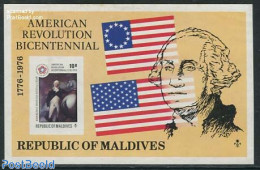 Maldives 1976 US Independence S/s Imperforated, Mint NH, History - American Presidents - US Bicentenary - Malediven (1965-...)