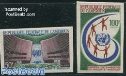 Cameroon 1966 UNO Membership 2v Imperforated, Mint NH, History - United Nations - Cameroon (1960-...)