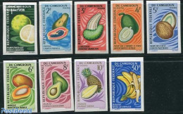 Cameroon 1967 Fruit 9v Imperforated, Mint NH, Nature - Fruit - Frutta
