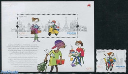 Portugal 2012 25 Years Erasmus 1v + S/s, Mint NH, History - Science - Transport - Coat Of Arms - Education - Motorcycles - Unused Stamps