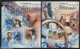 Central Africa 2011 The Titanic 2 S/s, Mint NH, Transport - Ships And Boats - Titanic - Ships