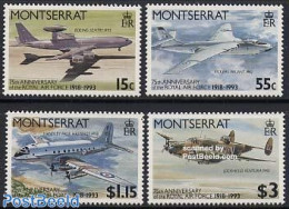 Montserrat 1993 75 Years RAF 4v, Mint NH, Transport - Aircraft & Aviation - Avions