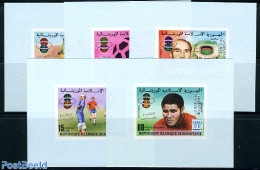 Mauritania 1978 Football Winners 5 S/s Imperforated, Mint NH, Sport - Football - Other & Unclassified