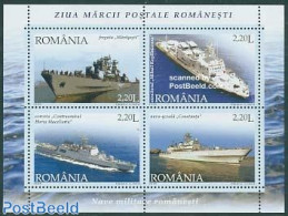 Romania 2005 Military Ships S/s, Mint NH, Transport - Ships And Boats - Ongebruikt