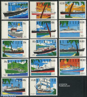 Saint Kitts/Nevis 1990 Ships 14v, Mint NH, Transport - Ships And Boats - Ships