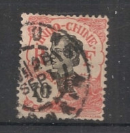 INDOCHINE - 1907 - N°YT. 45 - Annamite 10c Rouge - Oblitéré / Used - Gebruikt