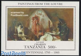 Tanzania 1993 Louvre Museum S/s, Mint NH, Nature - Cats - Art - Paintings - Tanzanie (1964-...)