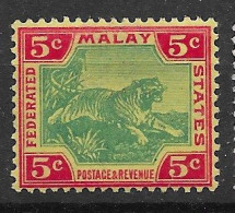 Malaysia Mnh ** 1901 CA Wtm - Federated Malay States