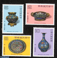 Taiwan 1981 Art Objects 4v, Mint NH, Art - Art & Antique Objects - Ceramics - Porcelain