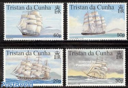 Tristan Da Cunha 1999 Ships 4v, Mint NH, Transport - Ships And Boats - Ships