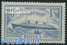 France 1936 Normandie 1v, Unused (hinged), Transport - Ships And Boats - Ungebraucht