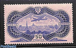 France 1936 Aeroplane Over Paris 1v, Mint NH, Transport - Aircraft & Aviation - Railways - Unused Stamps