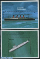 Grenada 1998 Ships 2 S/s, Mint NH, Transport - Ships And Boats - Ships