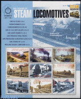 Grenada Grenadines 2004 Locomotives 9v M/s, Lner V2, Mint NH, Transport - Railways - Trains