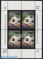 Bosnia Herzegovina - Croatic Adm. 2004 EC Football 4v M/s, Mint NH, Sport - Football - Bosnia And Herzegovina