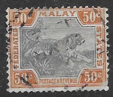 Malaysia Used 1901 CA Wtm 80 Euros - Federated Malay States