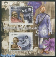 Sao Tome/Principe 2011 M. Gandhi 2v M/s, Mint NH, History - Gandhi - Politicians - Mahatma Gandhi