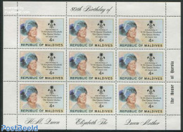 Maldives 1980 Queen Mother M/s, Mint NH, History - Kings & Queens (Royalty) - Royalties, Royals