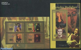 Guinea, Republic 2012 Amedeo Modigliani 2 S/s, Mint NH, Art - Modern Art (1850-present) - Paintings - Autres & Non Classés