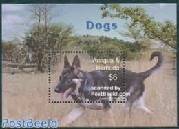 Antigua & Barbuda 2005 German Shepherd S/s, Mint NH, Nature - Dogs - Antigua Et Barbuda (1981-...)