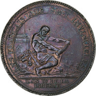 France, Monneron De 5 Sols, Hercule, 1792 / AN 4, Birmingham, Bronze, TTB - Sonstige & Ohne Zuordnung