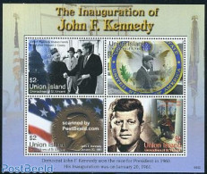 Saint Vincent & The Grenadines 2006 Union Island, J.F. Kennedy 4v M/s, Mint NH, History - Religion - American Presiden.. - St.Vincent Und Die Grenadinen